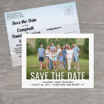 2 Photo Family Reunion Party Picnic Save the Date Announcement Postcard<br><div class="desc">Invite family members to save the date for a reunion picnic, bbq or party with this elegant modern minimalist 2 photo postcard. Pictures and all text are simple to customize. (IMAGE PLACEMENT TIP: An easy way to center a photo exactly how you want is to crop it before uploading to...</div>