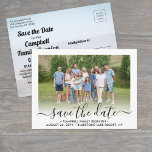 2 Photo Family Reunion Party Script Save the Date Announcement Postcard<br><div class="desc">Invite family members to save the date for a reunion picnic, bbq or party with this elegant modern 2 photo postcard. All text and images are easy to customize. (IMAGE PLACEMENT TIP: An easy way to center the photos how you want is to crop them before uploading to the Zazzle...</div>