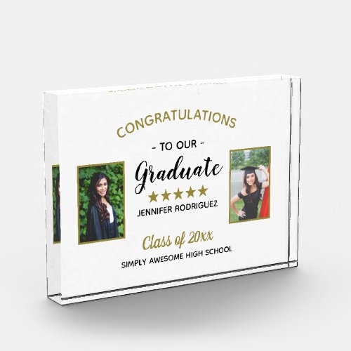2 Photo Graduation Congratulations Graduate Custom