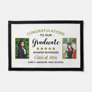 2 Photo Graduation Congratulations Graduate Custom Pennant