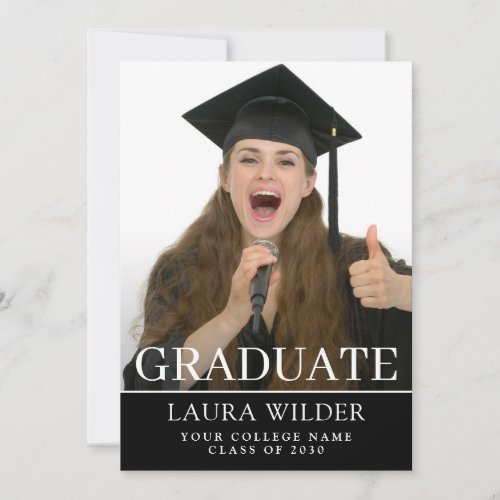 2 Photo Graduation Party Invitation