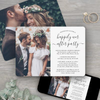 2 Photo Happily Ever After Party Wedding Reception
