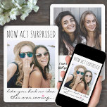 2 Photo Maid of Honor or Bridesmaid Proposal Funny Invitation<br><div class="desc">A thoughtful way to ask your friend to share your special day is to give her a stylish customized photo gift she can save as a keepsake. This chic modern proposal invitation card is an elegant way to say "will you be my maid of honor / bridesmaid?" All pictures and...</div>