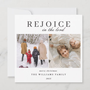 2 Photo Matthew 2:10-14 Bible Verse Christmas Holiday Card