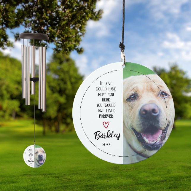 2 Photo Memorial Personalized Custom  Wind Chime (Outdoor)