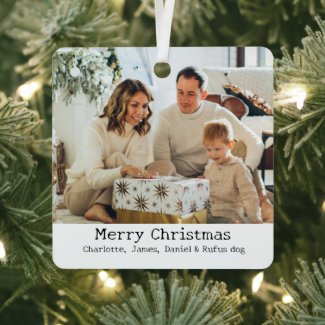 2 Photo Merry Christmas Personalized