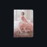 2 Photo Mis XV Años Quinceañera 15th Birthday Trip Passport Holder<br><div class="desc">Commemorate the quinceañera's special birthday celebration with a chic modern "Mis Quince Años" photo keepsake passport holder. The pictures and all wording on this template are simple to personalize. The colors, font styles and overlay opacity can be easily customized with the Zazzle Design Editor tool. The unique minimalist black and...</div>