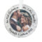 2 Photo Mr & Mrs 1st Christmas Elegant Faux Marble