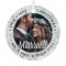 2 Photo Newlyweds 1st Xmas Married Faux Marble