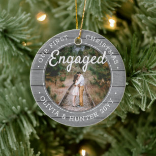 Engagement Christmas Ornaments Zazzle 100 Satisfaction Guaranteed