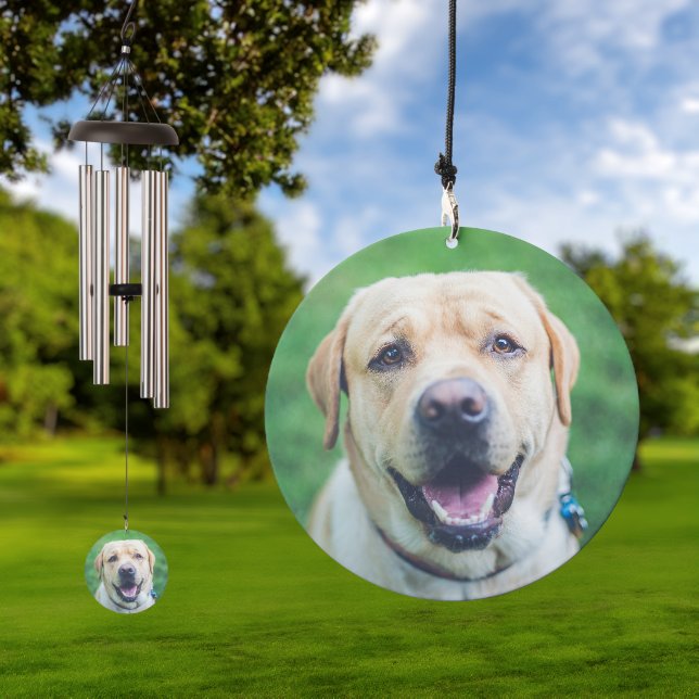 2 Photo Personalized Custom  Wind Chime (Outdoor)