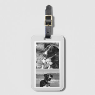 2 Photo Personalized Dog Lover Luggage Tag