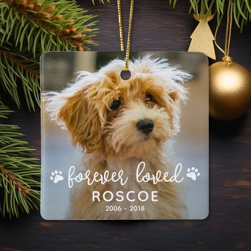 2 Photo Pet Memorial Forever Loved