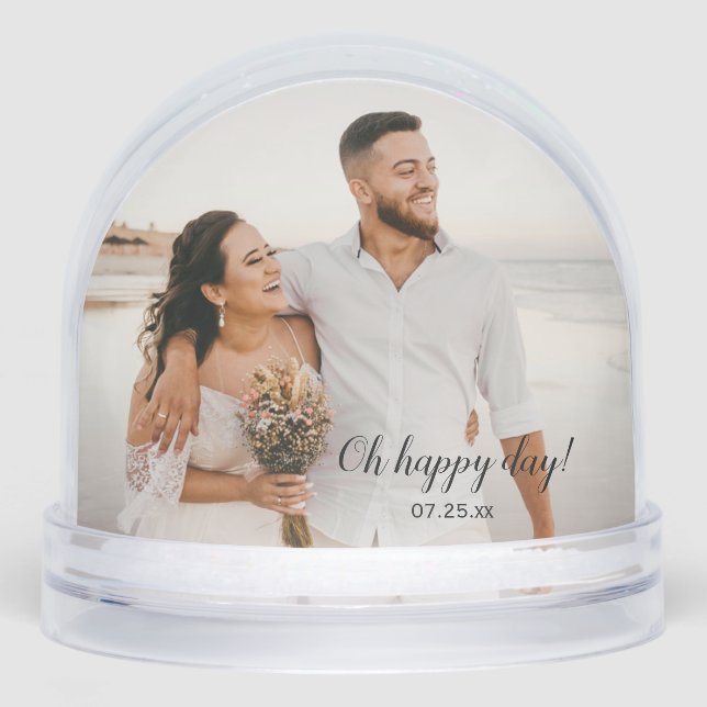 2 Photo Snow Globe (Front)