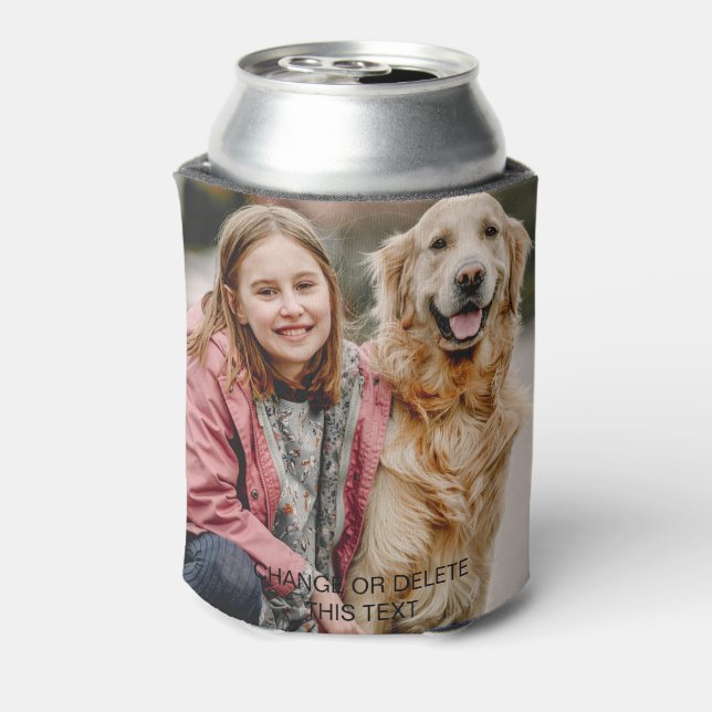 2 Photo Template Double Sided Can Cooler (Can Back)