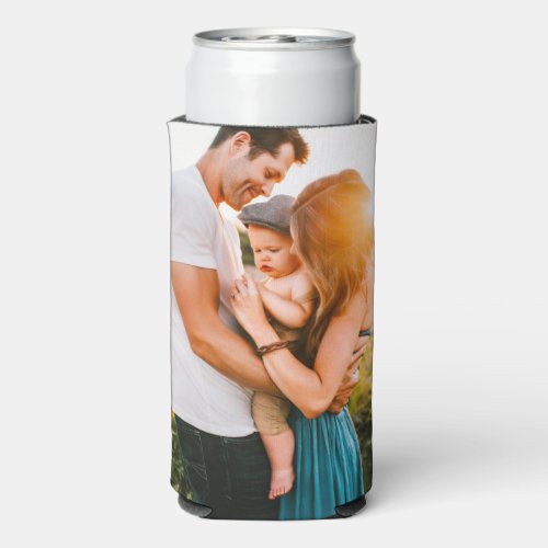 2 Photo Template Double Sided Thin Can Cooler