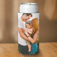 2 Photo Template Double Sided Thin Can Cooler