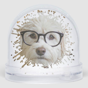 2 Photo Template Graffiti Splat Snow Globe