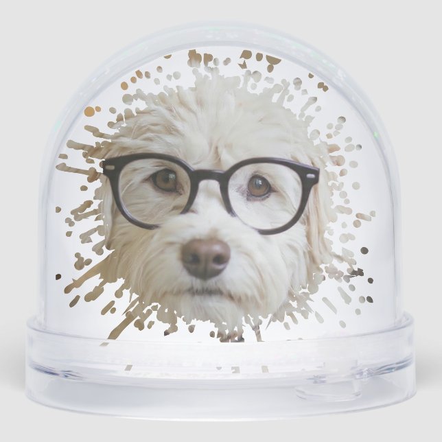 2 Photo Template Graffiti Splat  Snow Globe (Back)