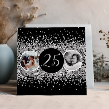 2 Photo Then And Now Wedding Anniversary Invitation by freshpaperie at Zazzle