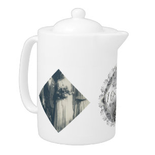 2 Photos 10th,11,20,25,70th Wedding Anniversary  Teapot