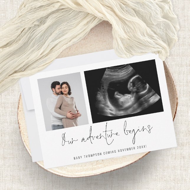 2 Photos Adventure Begins Pregnancy Announcement (Creator Uploaded)