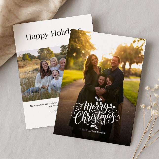  2 photos Christmas Holiday Card (Creator Uploaded)