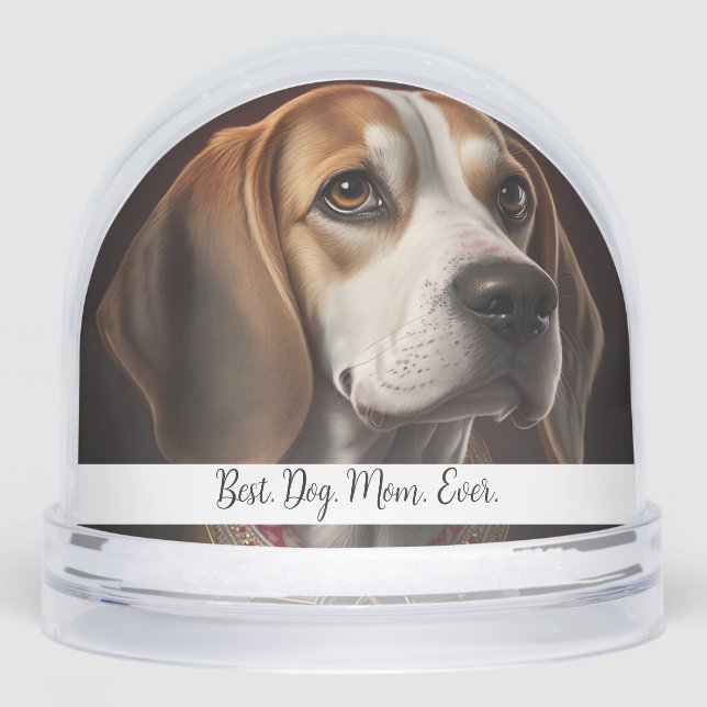2 Picture Dog or Pet Your Text Here Snow Globes Snow Globe (Front)