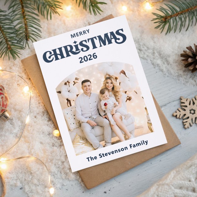 2 pictures Merry Christmas  Letterpress Photo Cards (Creator Uploaded)