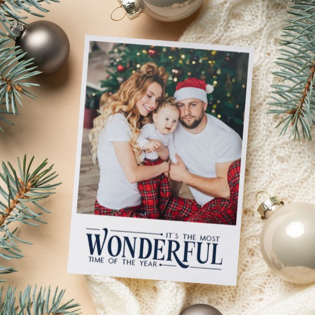 2 pictures modern simple Christmas Letterpress Photo Cards (Creator Uploaded)