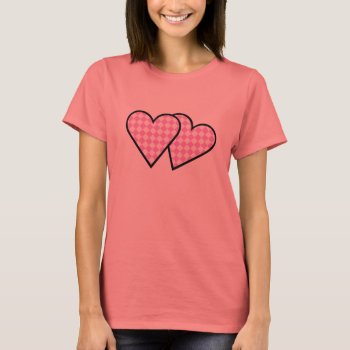 2 Racing Hearts T-shirt by mariannegilliand at Zazzle