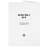 "2 Rams Watercolor Sketch/Arrowhead" Greeting Card (Back)