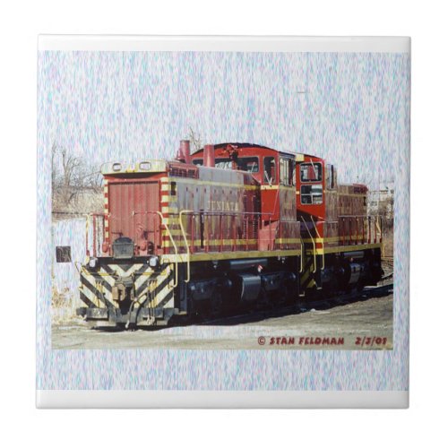 2 rebuilt Juniata terminal switching locomotives   Ceramic Tile