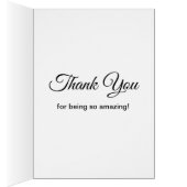 2 Red Paper Hearts on Light Blue Marble Thank You Cards (Inside (Right))