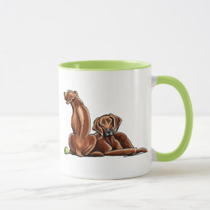 2 Rhodesian Ridgebacks Mug