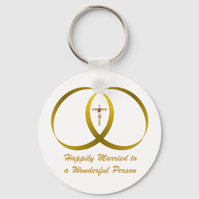 2 rings & JESUS, Keychain (Front)