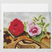 2 roses painting (Front/Back)