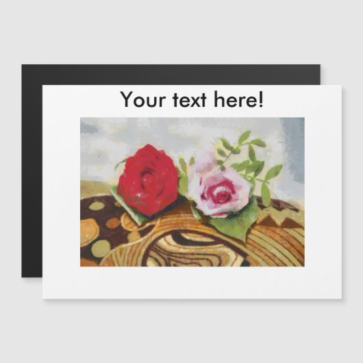 2 roses painting (Front/Back)