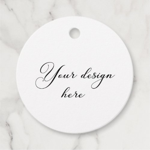 2 Round Circle Gift  Favor Tag