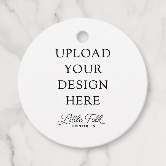 2" Round Favor Tags (Front)