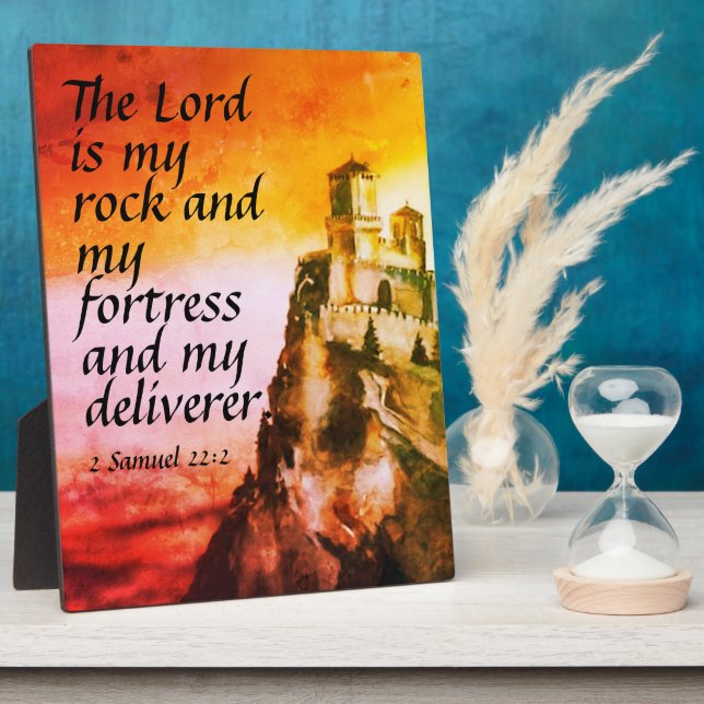 2 Samuel 22:2   Plaque (Side)