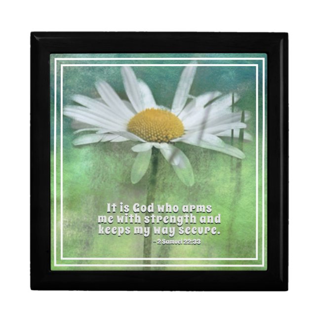 2 Samuel 22:33 It is God who arms me with strength Gift Box (Front)