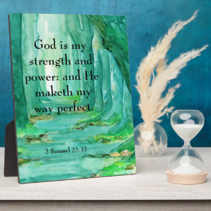 2 Samuel 22:33 Plaque