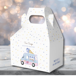 2 scoops second birthday favor boxes