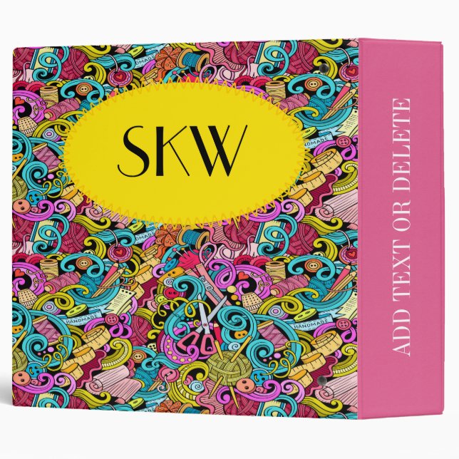 #2 Sewing Knitting Seamstress Binder (Back/Spine)