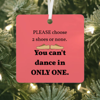 2 Shoes or None Pacific Salmon Metal Ornament