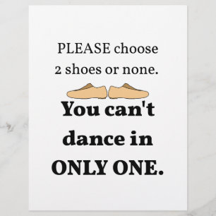 2 Shoes or None White Flyer