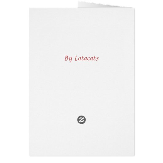 2 Siamese Kitties Card (Back)