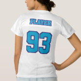 Front LIGHT PINK WHITE Womens Football Jersey Zazzle