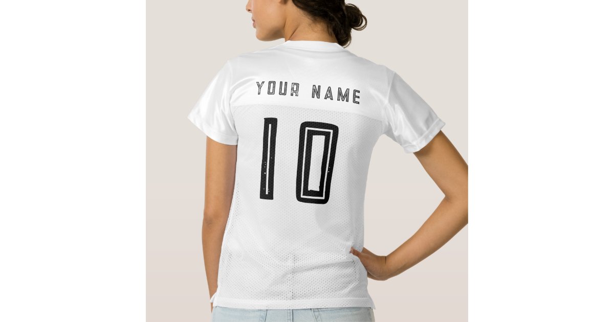 CUSTOM Women's Football Jersey ANY Color Personalized GLITTER Numbers Name  & Team